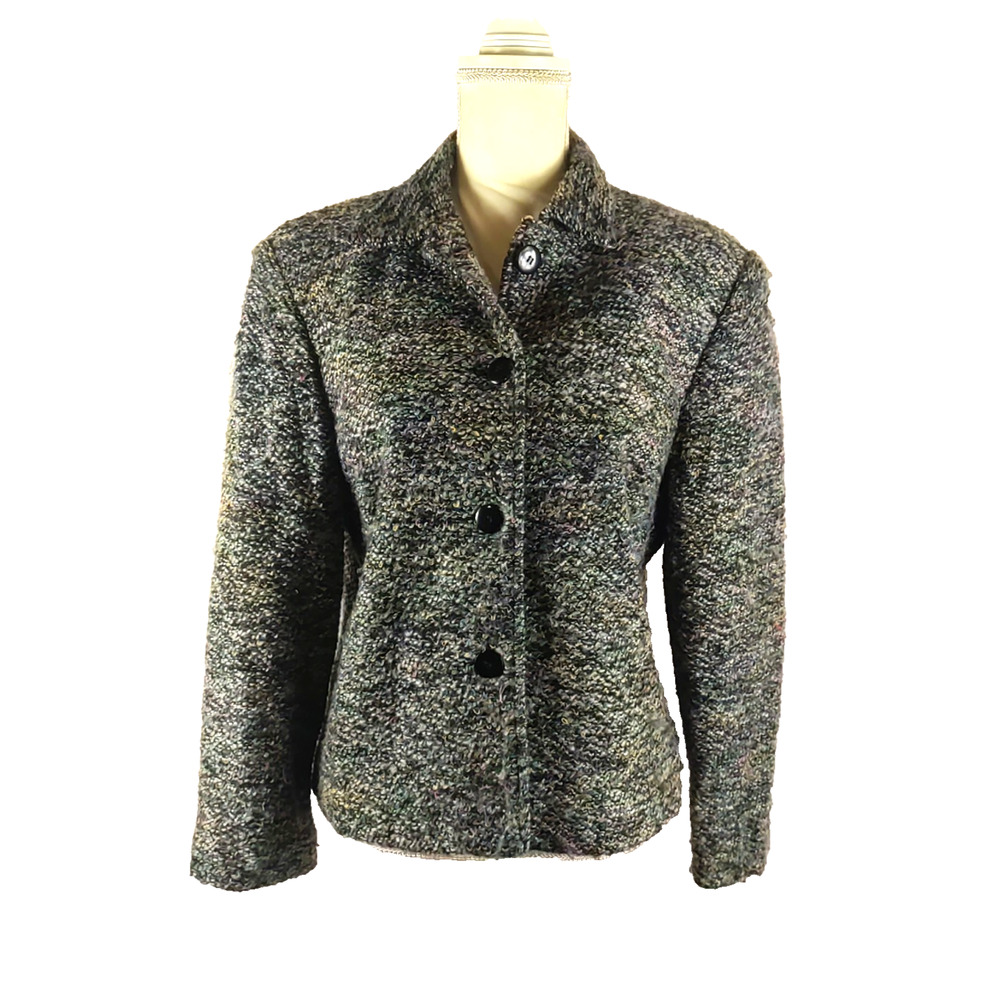 Sag Harbor Women's Jacket Size 12 Petite Vintage Fuzzy Career Business - Picture 7 of 10